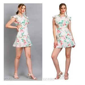 Floral Cut Out Dress